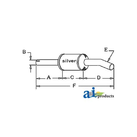 A & I Products Muffler 0" x0" x0" A-546129R1
